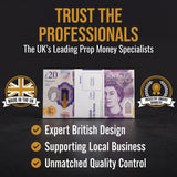 £2000 PROP MONEY STACK  / 20 POUND NOTES / NEW STYLE 2020 - PRESENT EDITION