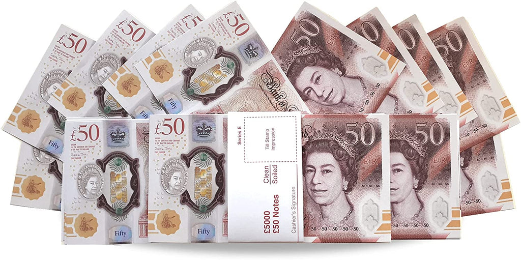 £5,000 PROP MONEY STACK / £50 NOTES / 2021 - PRESENT EDITION – Big ...