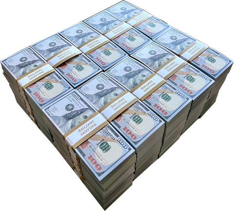 1 Stack of $1.00 Prop Bills (100 bills/$100 value) - Realistic Fake Money