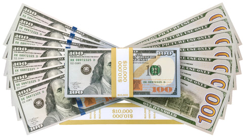 realistic prop money new style 100 dollar bills